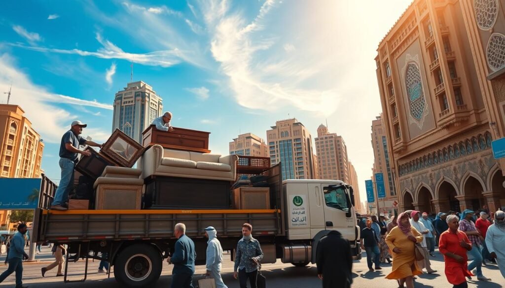 نقل عفش من الدمام إلى مكة