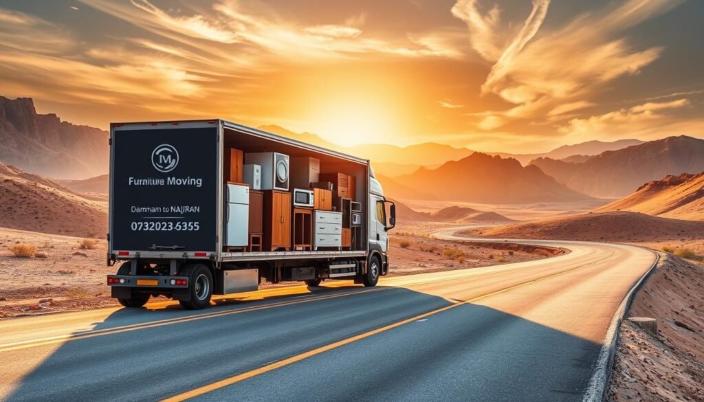 نقل عفش من الدمام إلى نجران