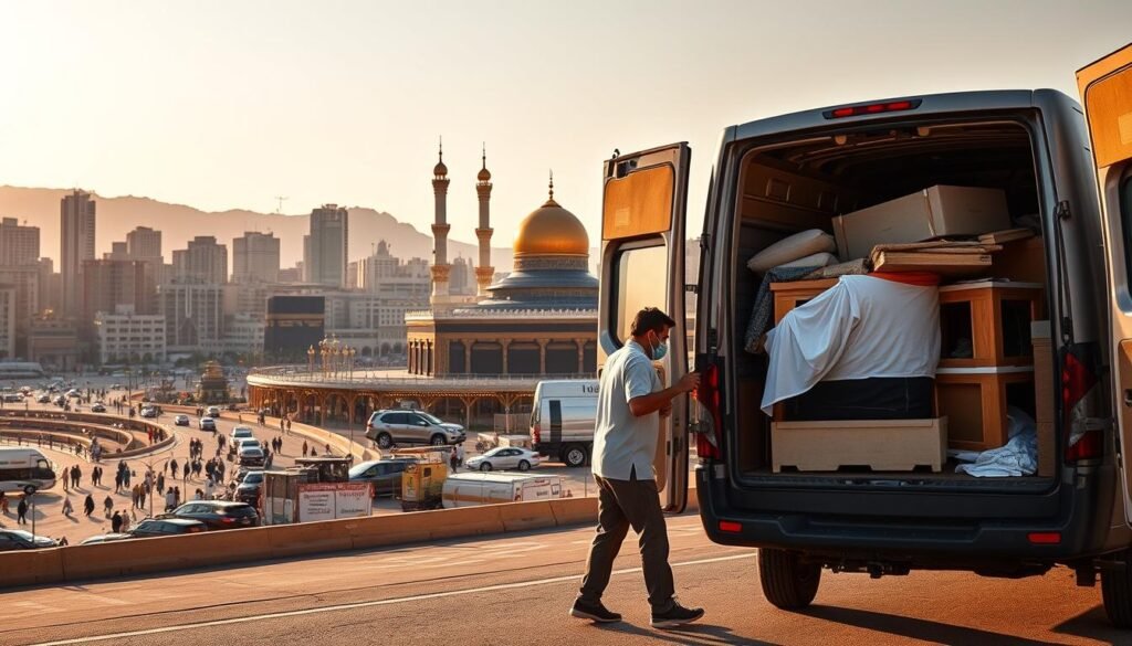 نقل عفش من جدة إلى مكة