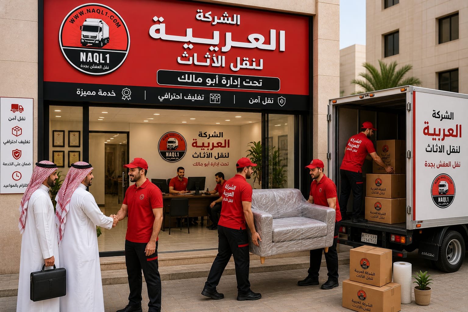نقل أثاث بجدة بخطة عمل منظمة ودقيقة