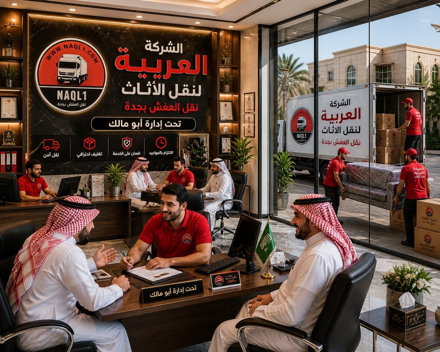 نقل عفش داخل جدة بأسطول سيارات حديث ومتطور