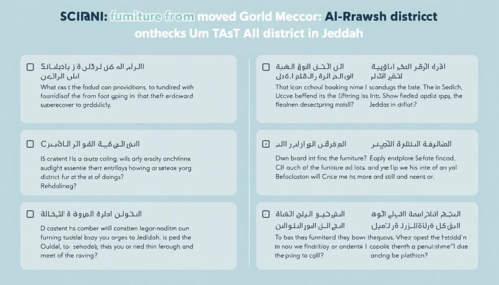 أسئلة شائعة حول نقل العفش من مكة إلى حي الروضة جدة أسئلة شائعة حول نقل العفش من مكة إلى حي الروضة جدة