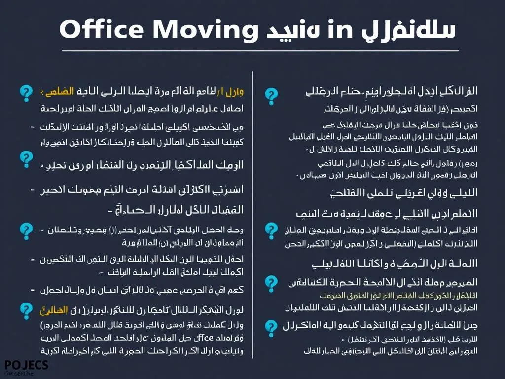 أسئلة شائعة عن نقل مكاتب وتجهيزات داخل جدة