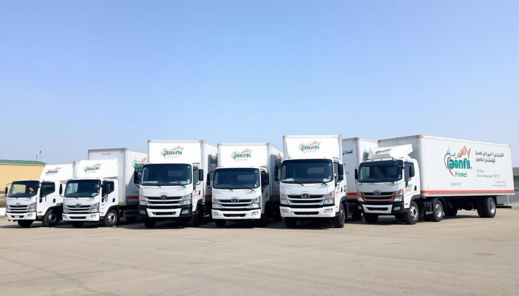 أسطول سيارات مجهز لنقل العفش من مكة إلى جدة