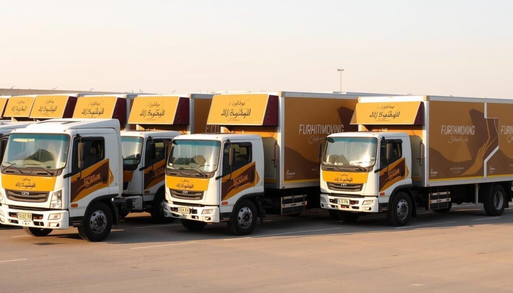 أسطول سيارات مجهزة لنقل العفش من مكة إلى الهدا