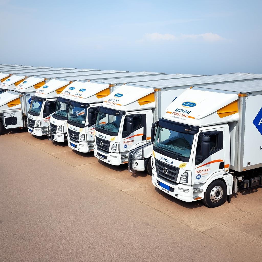 أسطول شاحنات حديث لنقل عفش من الجبيل إلى أملج