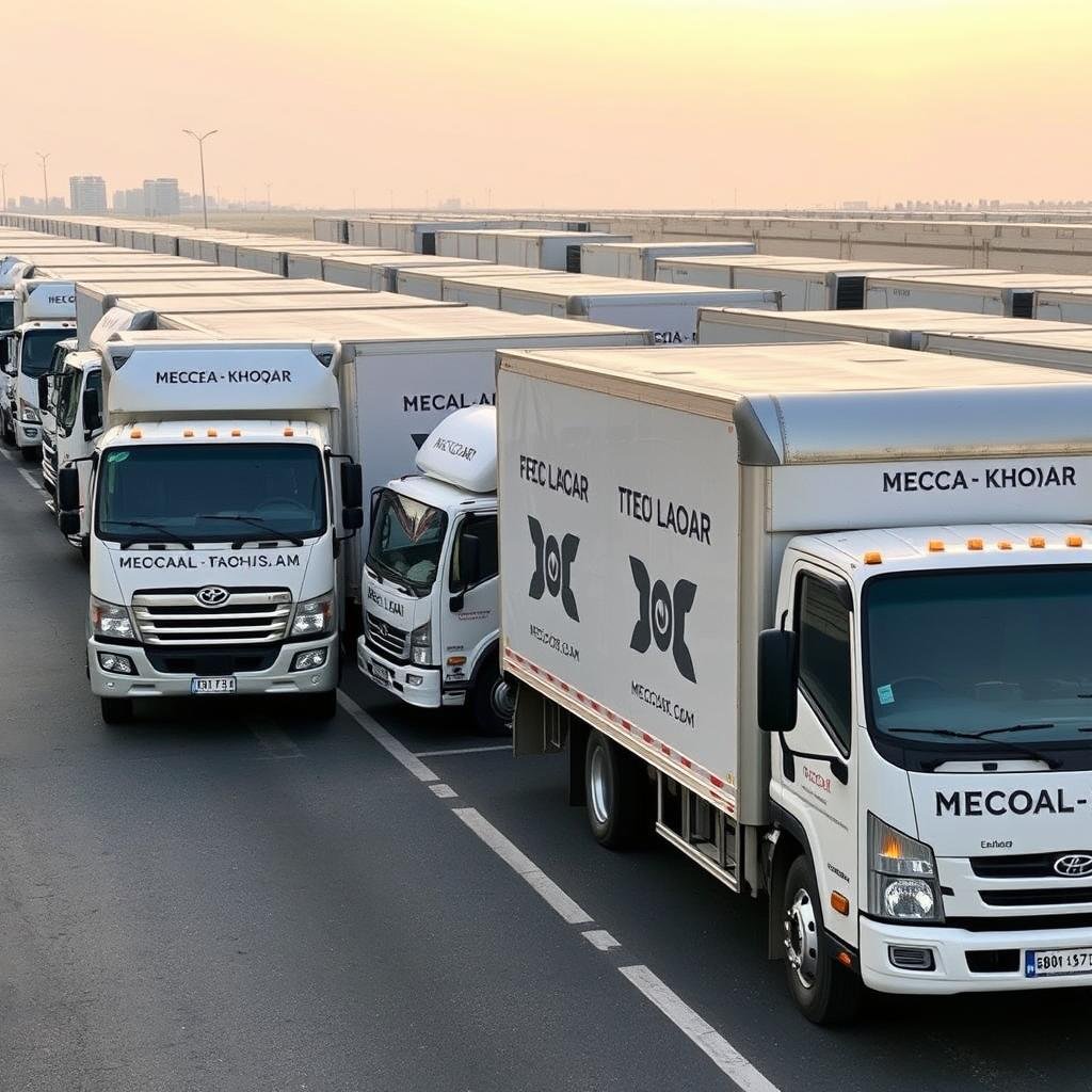 أسطول نقل مجهز لنقل العفش من مكة إلى الخبر