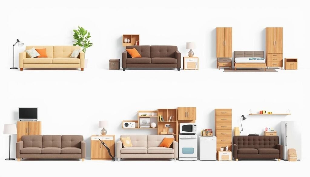 أنواع الأثاث التي يتم نقلها من الجبيل إلى الدمام الجنوبية