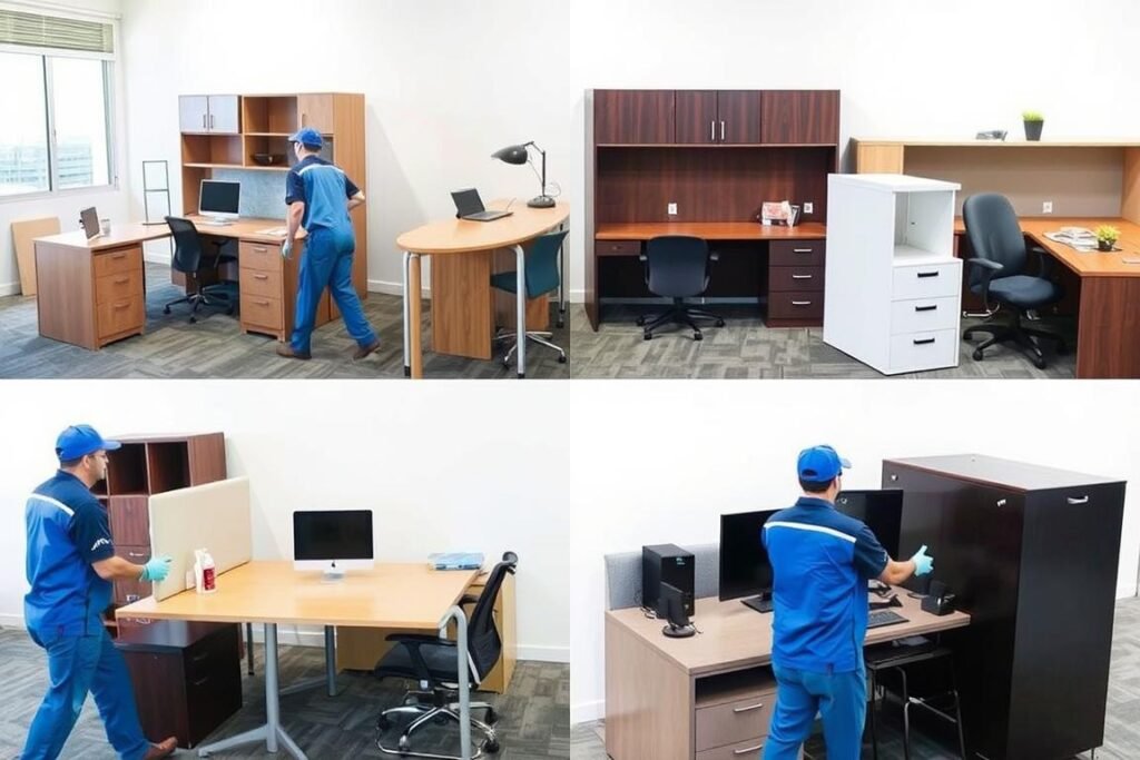 أنواع الأثاث المكتبي التي تنقلها الشركة العربية داخل جدة