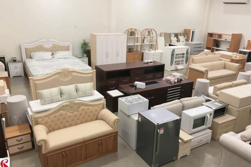 أنواع مختلفة من الأثاث يتم نقلها من الجبيل إلى أبها