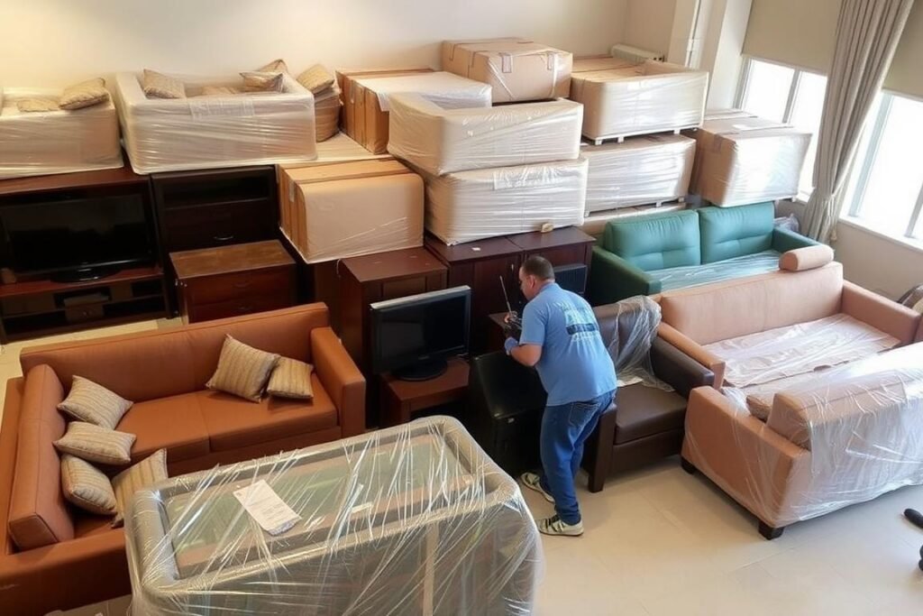 أنواع مختلفة من الأثاث يتم نقلها من الجبيل إلى الجبيل القديمة