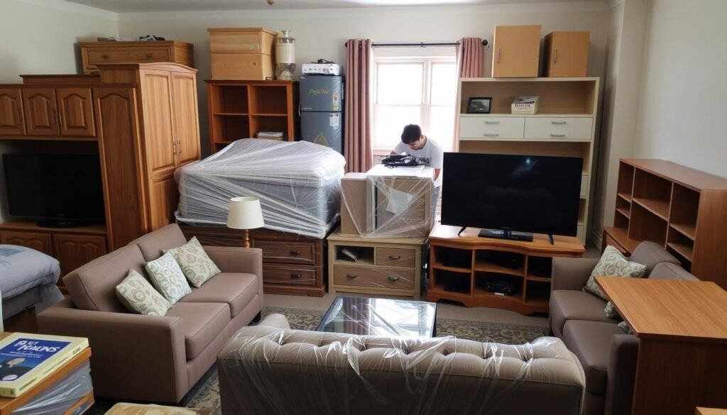 أنواع مختلفة من الأثاث يتم نقلها من مكة إلى بريدة