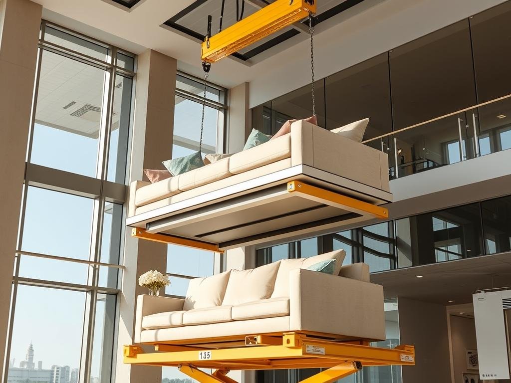 أوناش هيدروليكية متطورة لرفع الأثاث الثقيل في نقل العفش من مكة إلى خميس مشيط