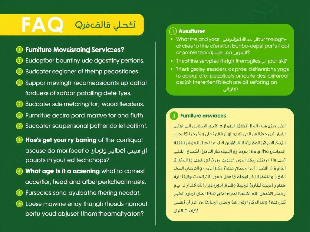 إجابات على الأسئلة الشائعة حول نقل أثاث بخبرة طويلة داخل جدة