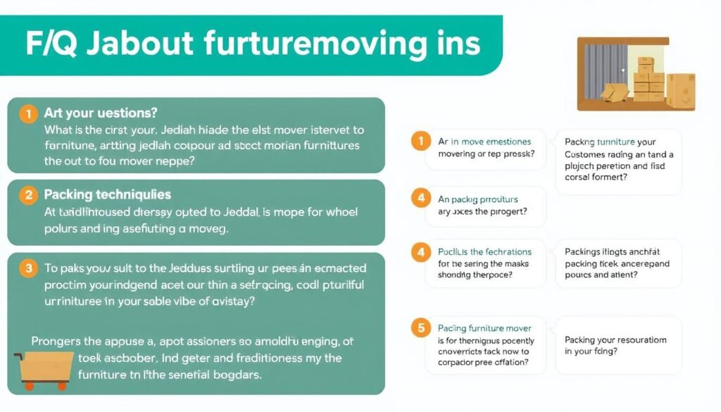 إجابات على الأسئلة الشائعة حول نقل الأثاث المنزلي داخل جدة