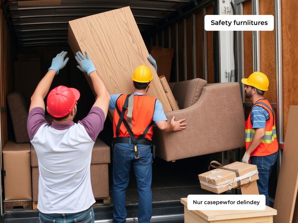 إجراءات السلامة المتبعة في نقل العفش من الجبيل إلى القصيم