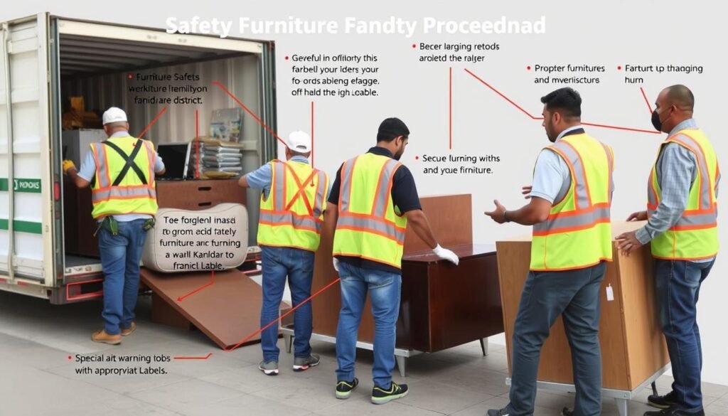 إجراءات السلامة المتبعة في نقل العفش من مكة إلى حي الكندرة جدة