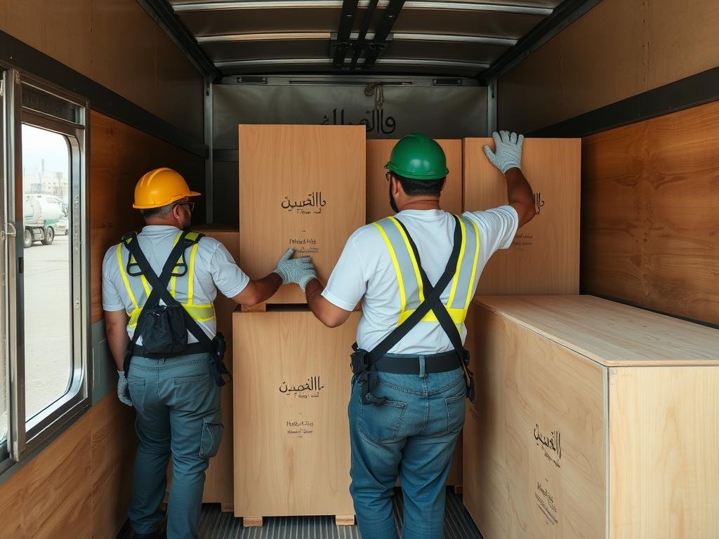 إجراءات السلامة المتبعة في نقل العفش من مكة إلى حي المرجان جدة