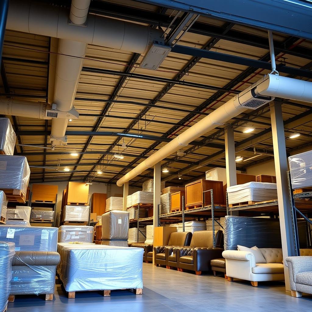 تخزين الأثاث في مستودعات آمنة بجدة
