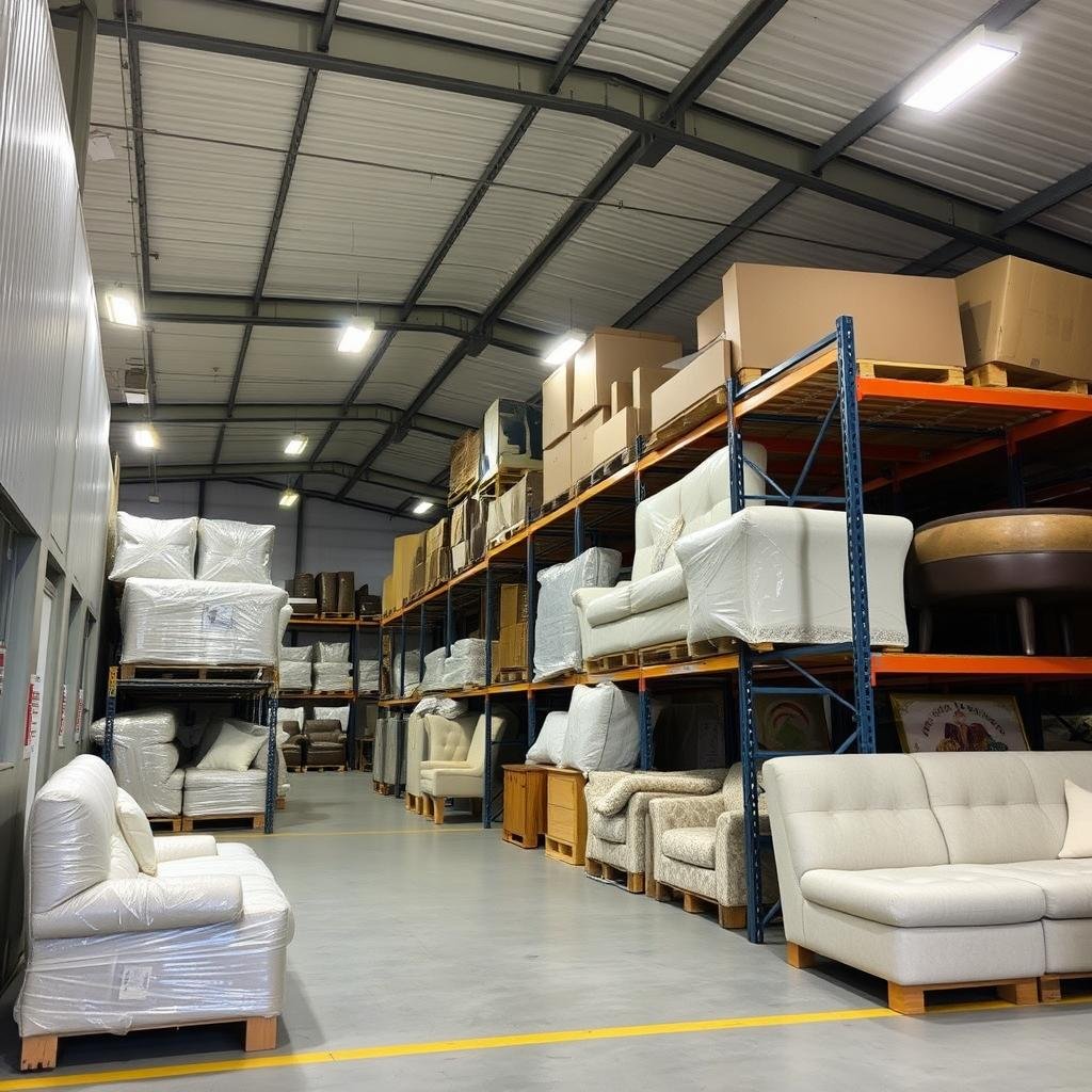 تخزين الأثاث في مستودعات آمنة بجدة