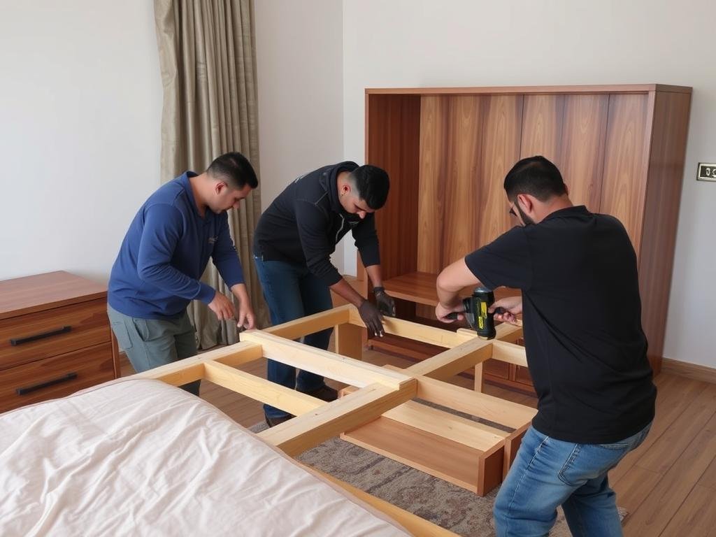 تركيب الأثاث بعد النقل في جدة