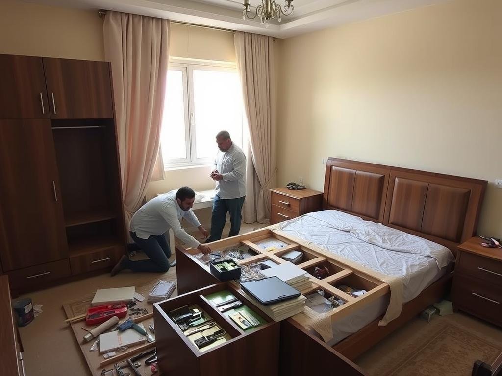 تركيب الأثاث بعد النقل في جدة