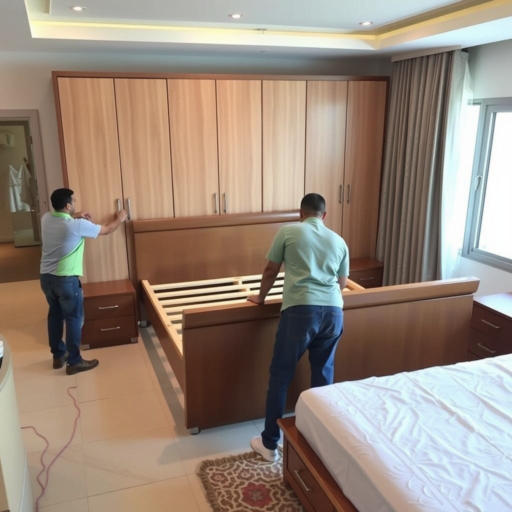 تركيب الأثاث بعد النقل في جدة