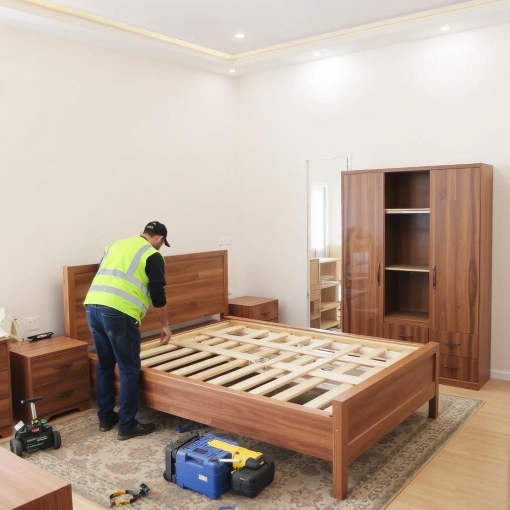 تركيب غرف النوم بعد النقل في جدة