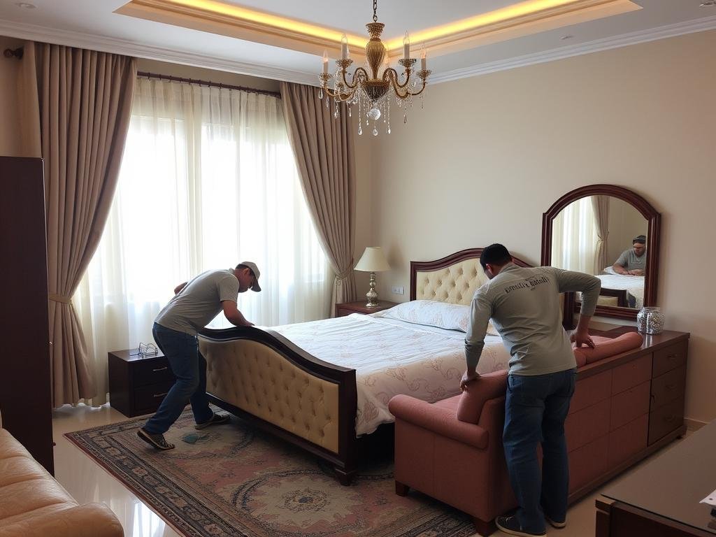 تركيب وإعادة ترتيب الأثاث