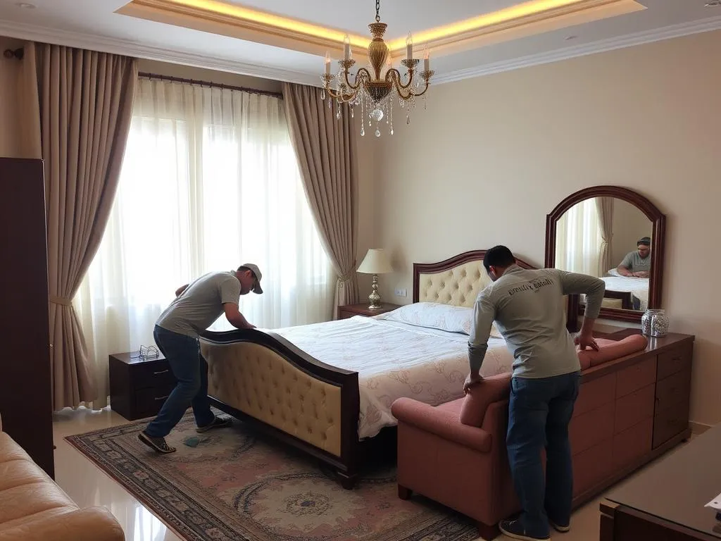 تركيب وإعادة ترتيب الأثاث