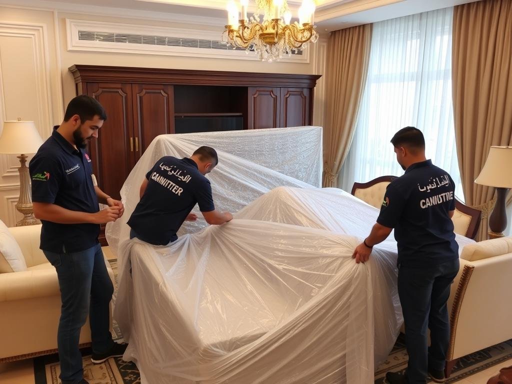 تغليف أثاث فاخر داخل جدة بمواد عالية الجودة