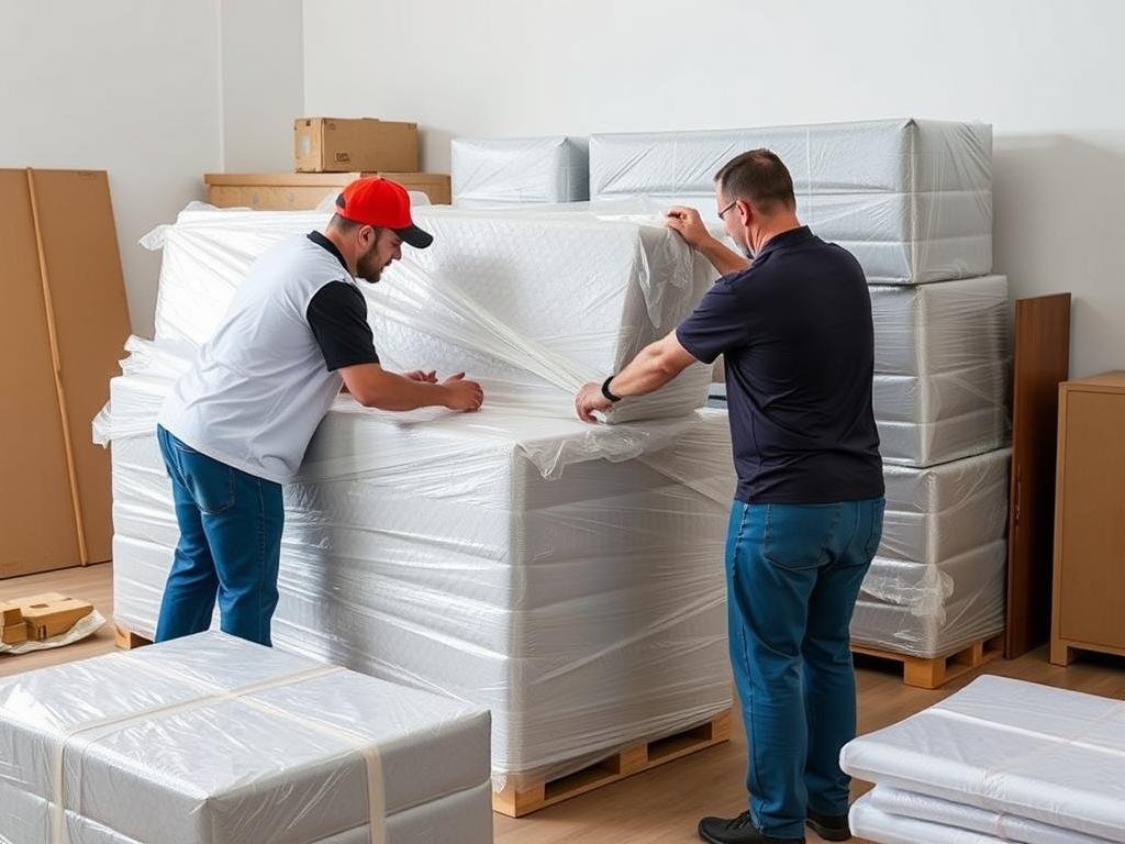 تغليف احترافي للأثاث قبل نقله من الجبيل إلى تبوك تغليف احترافي للأثاث قبل نقله من الجبيل إلى تبوك