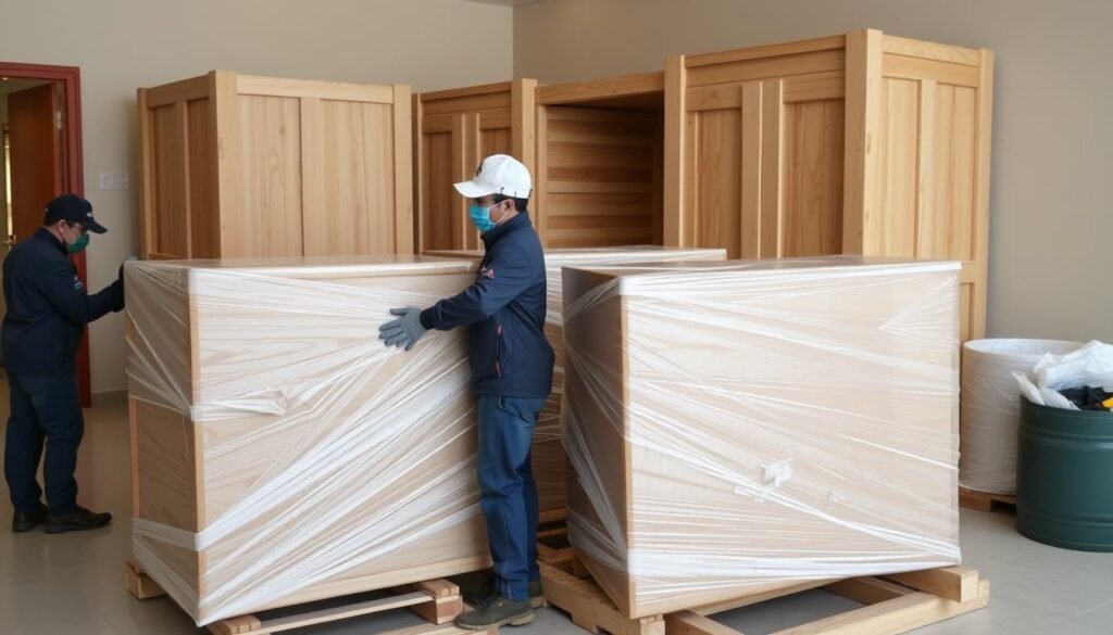 تغليف الأثاث الخشبي الفاخر في جدة