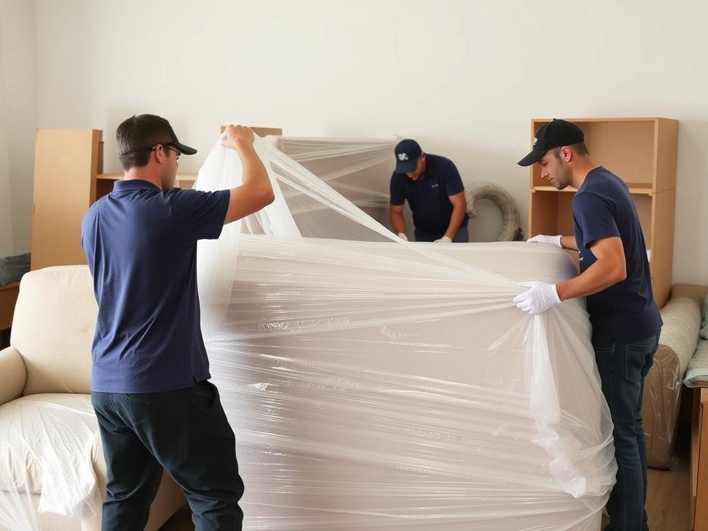 تغليف الأثاث باحترافية أثناء نقل العفش من مكة إلى الدمام