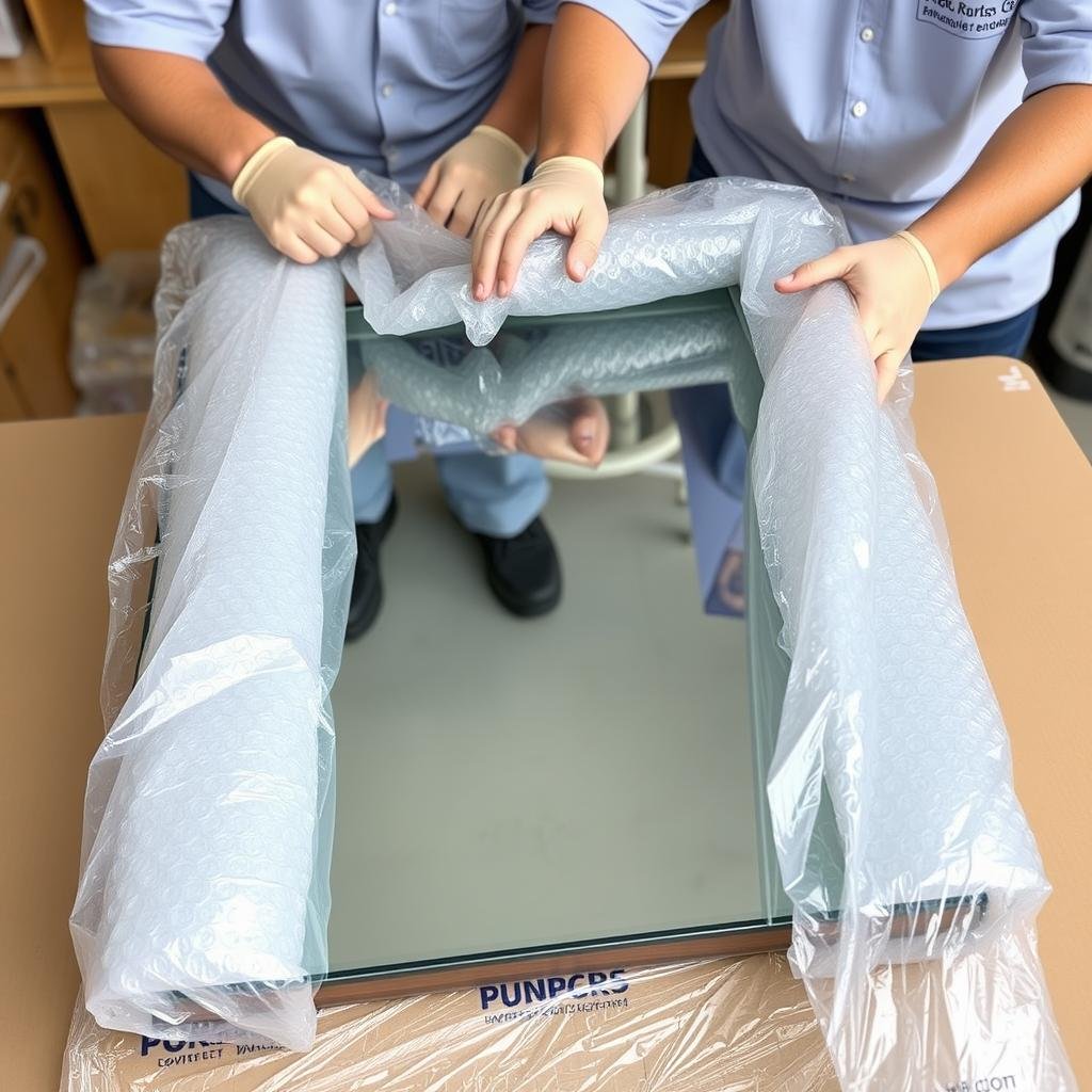 تغليف محترف للأثاث والمقتنيات الثمينة لحمايتها أثناء النقل