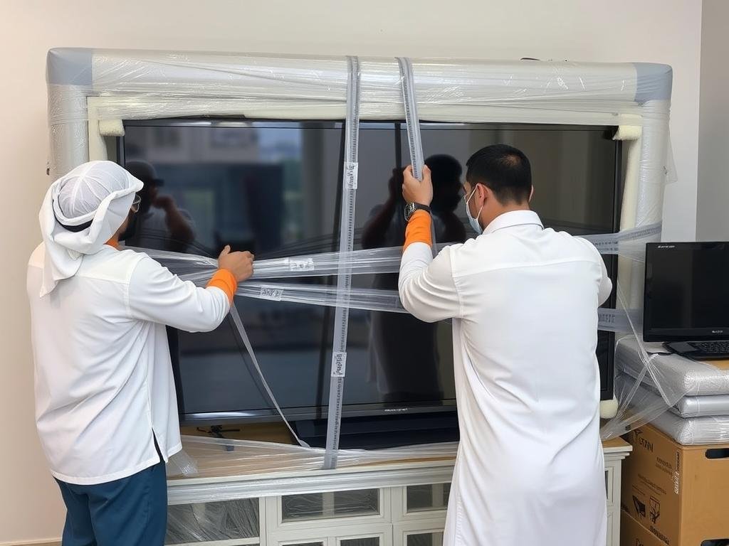 تغليف وتأمين الأجهزة الإلكترونية للنقل داخل جدة