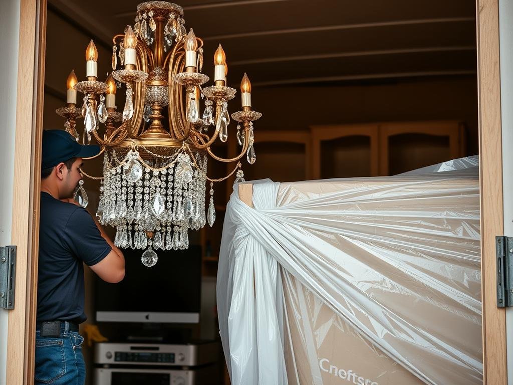 تغليف وحماية القطع الثمينة أثناء نقل العفش من مكة إلى القصيم