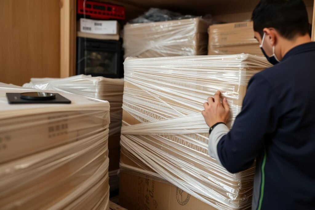 تغليف وحماية القطع الثمينة أثناء نقل العفش من مكة إلى حي المشرفة جدة