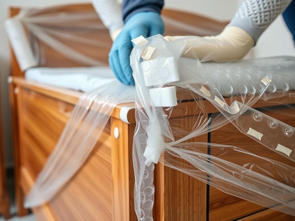 تقنيات تغليف متطورة لحماية غرف النوم والمفروشات أثناء النقل داخل جدة