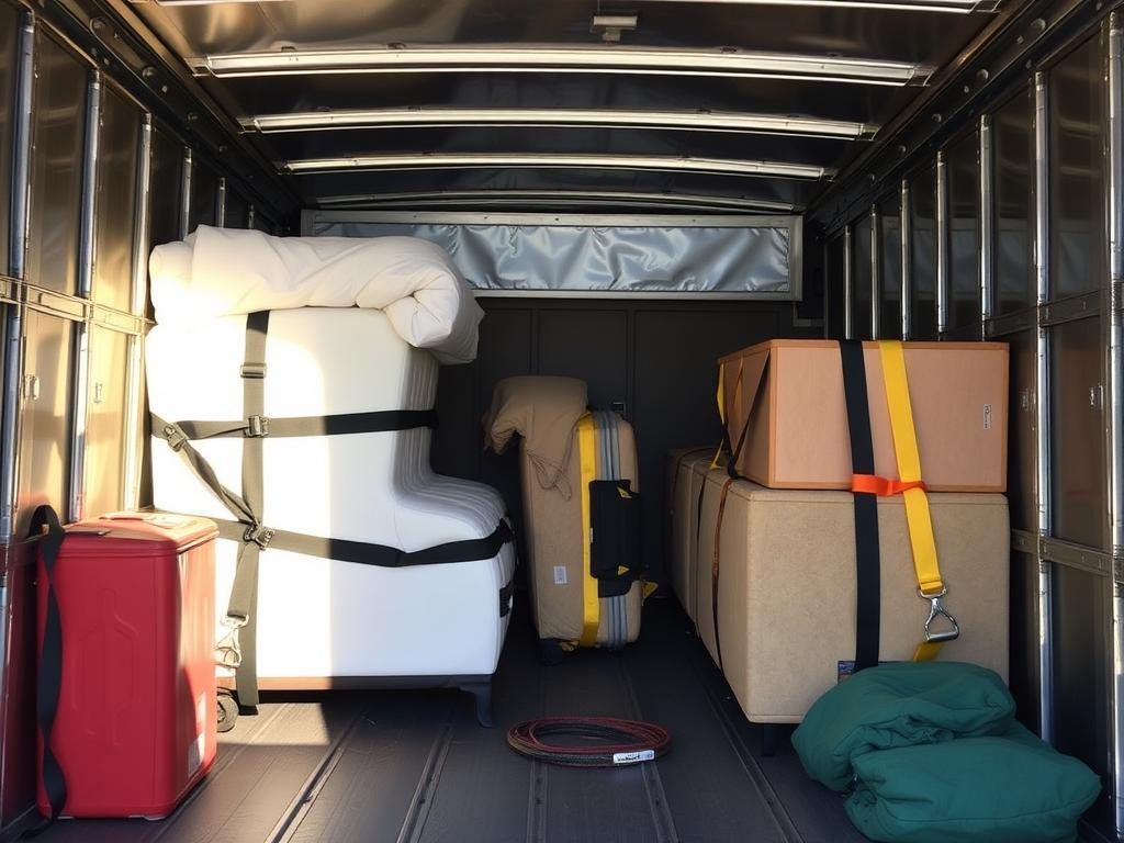 تقنيات متقدمة لتثبيت الأثاث داخل سيارات نقل العفش من مكة إلى تبوك