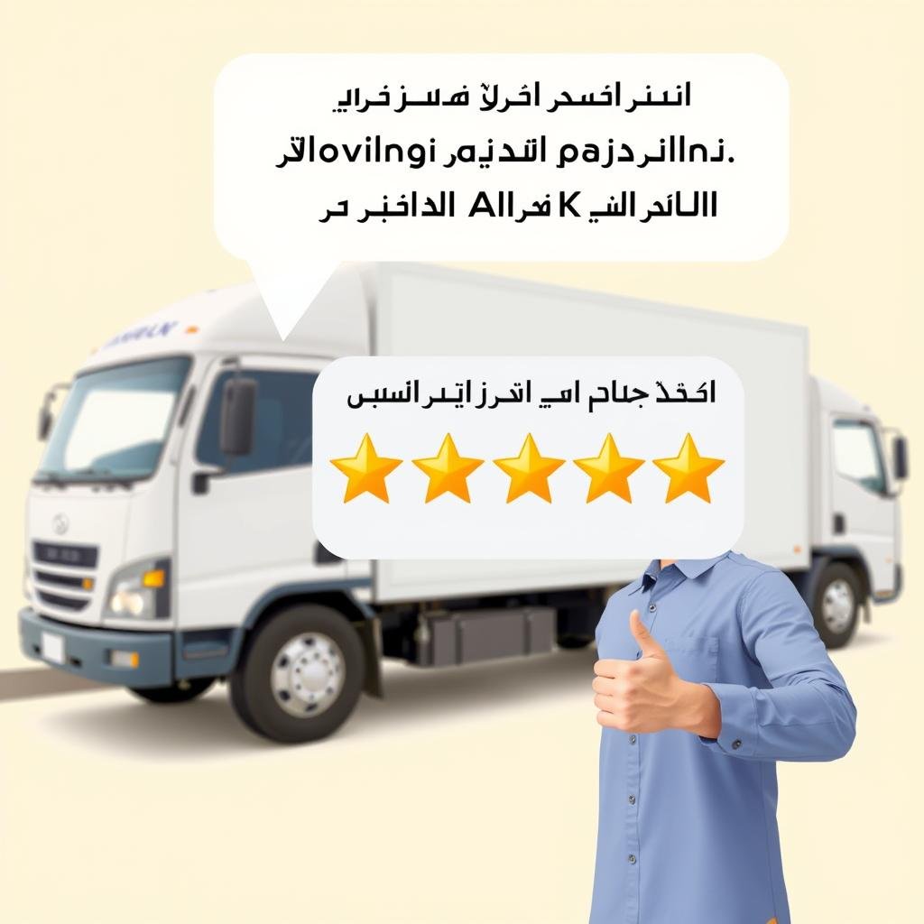 تقييم إيجابي لخدمة نقل عفش من مكة إلى الكامل