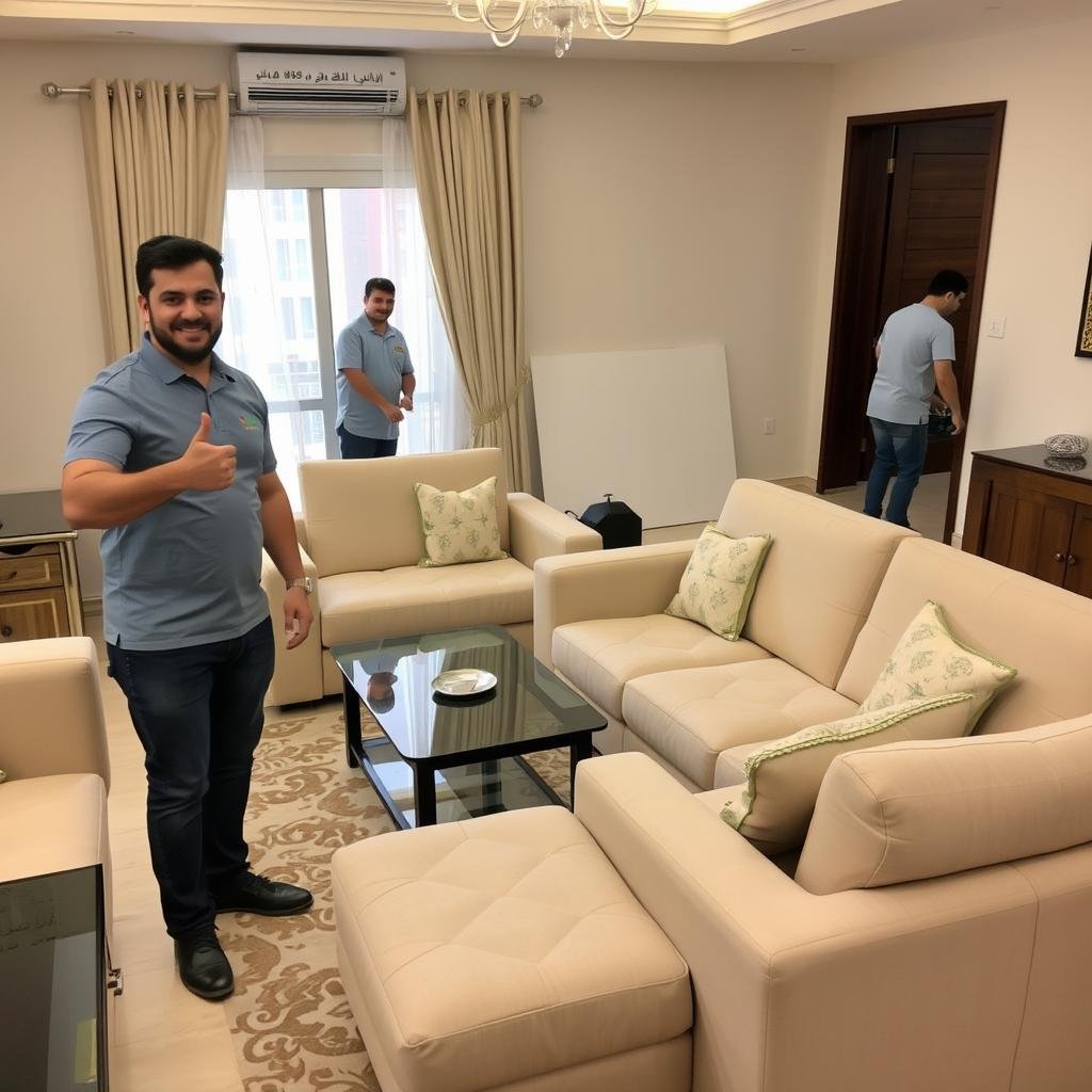 تقييم عميل لخدمة نقل العفش بمعدات حديثة داخل جدة