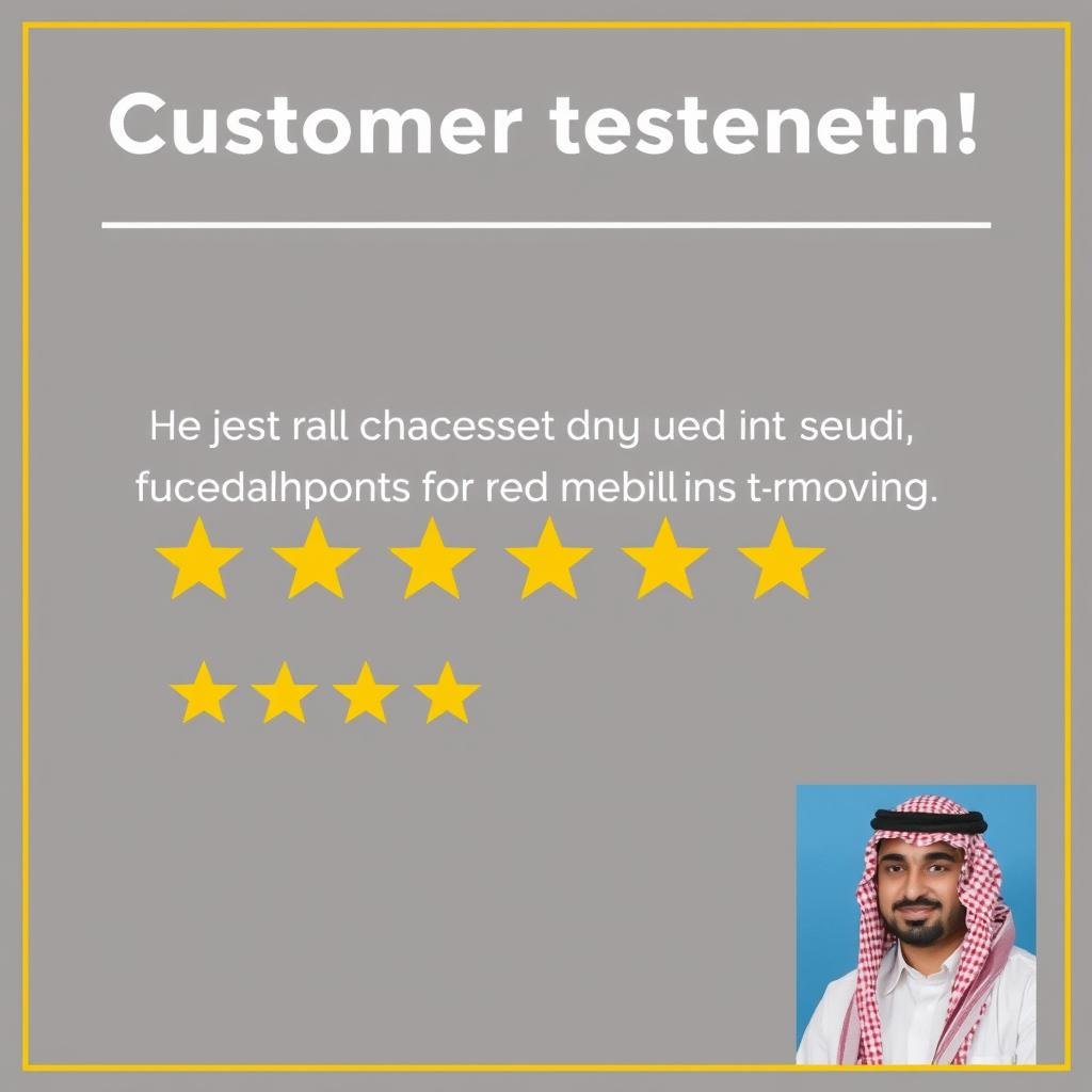 تقييم عميل لخدمة نقل عفش من الجبيل إلى ينبع