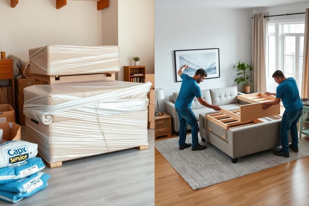 خدمات تغليف وفك وتركيب الأثاث لنقل عفش من مكة إلى حي الصفا جدة