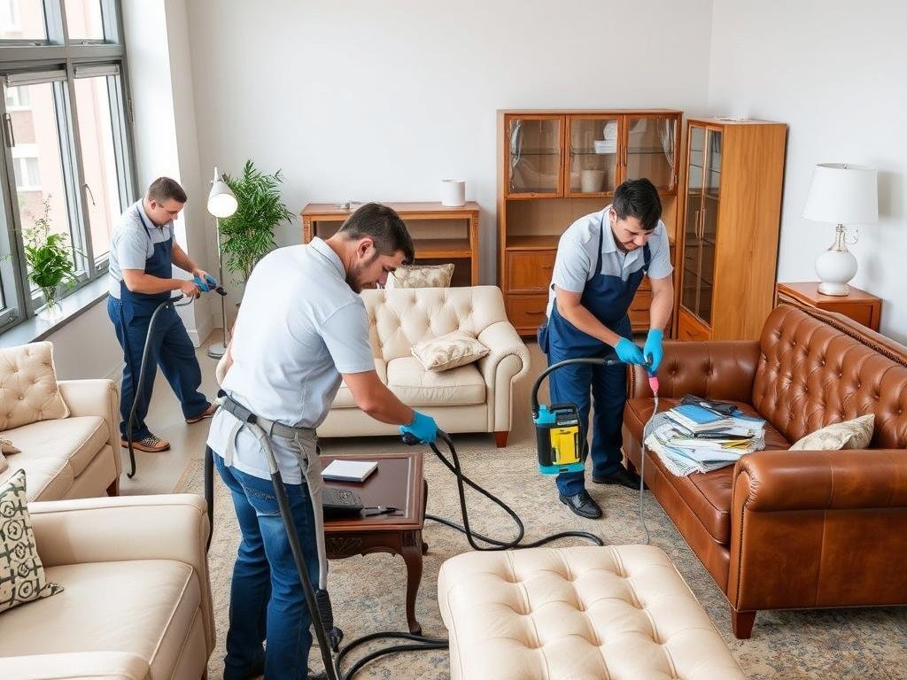 خدمات تنظيف الأثاث قبل نقل العفش من الجبيل إلى الرميلة