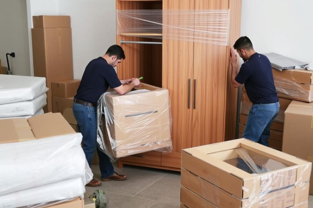 خدمات فك وتغليف الأثاث قبل نقله من مكة إلى حي البغدادية الغربية جدة