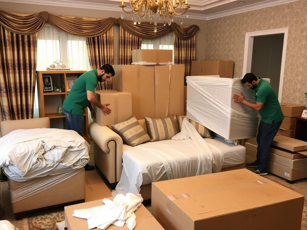 خدمات فك وتغليف ونقل الأثاث من الجبيل إلى الخبر الشمالية