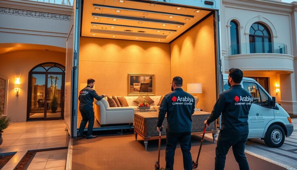 خدمات نقل أثاث فاخر داخل جدة متكاملة من الشركة العربية