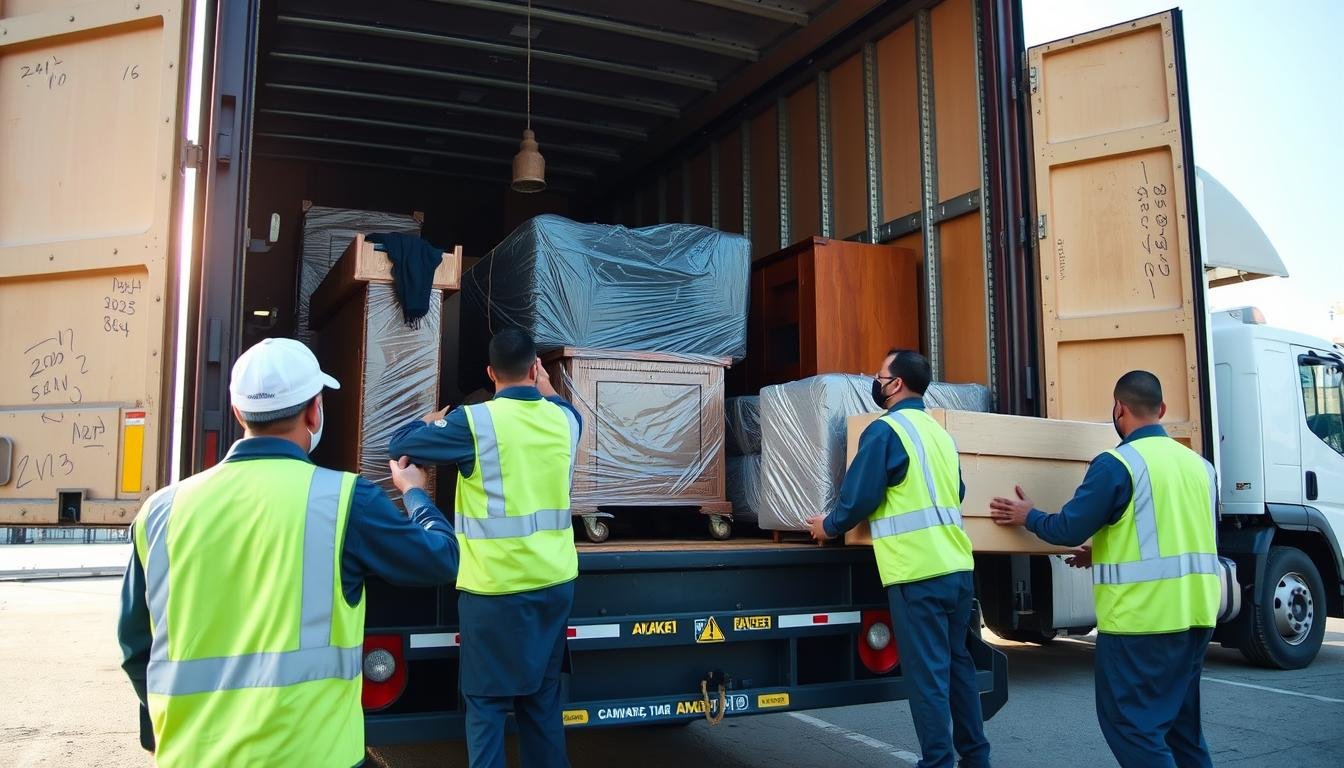 خدمات نقل عفش من مكة إلى الجموم مع فريق متخصص