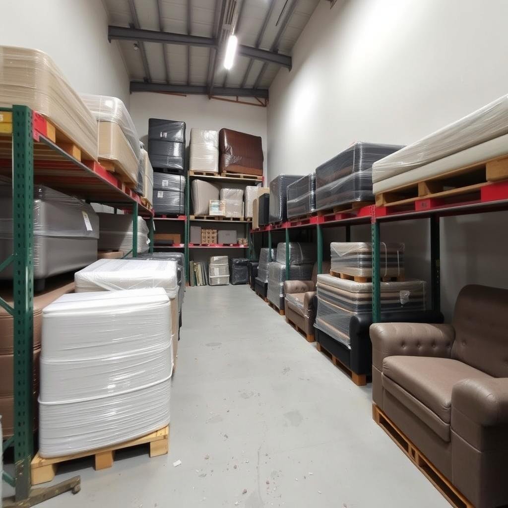 خدمة تخزين الأثاث ضمن خدمات نقل العفش من الجبيل إلى تبوك